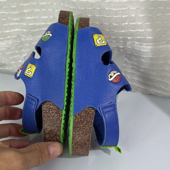 (S4) Super Mario Toddler Sandals, Size 7, Navy - Picture 9 of 10